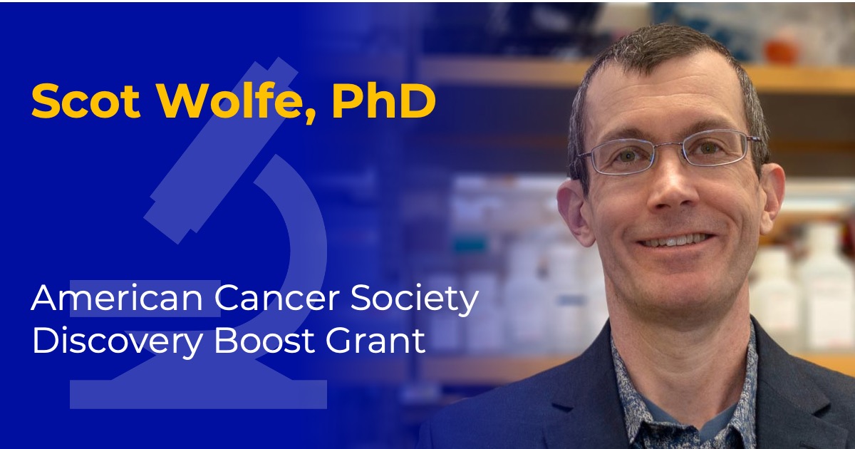 Scot Wolfe Awarded ACS Grant for CRISPR Cancer Research
